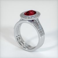 1.88 Ct. Ruby Ring, Platinum 950 2