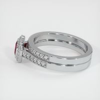 0.43 Ct. Ruby Ring, 14K White Gold 4