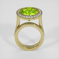 8.39 Ct. Green Peridot Ring, 14K Yellow Gold 3