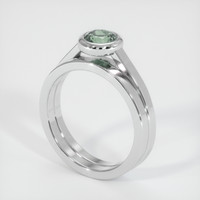 0.76 Ct. Sapphire Ring, Platinum 950 2