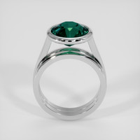 5.06 Ct. Bluish Green Sapphire Ring, 14K White Gold 3