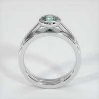 0.74 Ct. Sapphire Ring, 14K White Gold 3