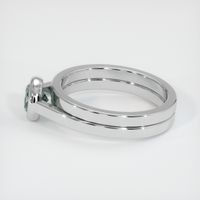 0.76 Ct. Sapphire Ring, 14K White Gold 4