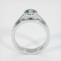 0.76 Ct. Sapphire Ring, 18K White Gold 3