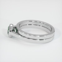 0.76 Ct. Sapphire Ring, 18K White Gold 4