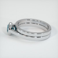 0.81 Ct. Sapphire Ring, 18K White Gold 4