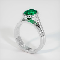 1.84 Ct. Emerald Ring, Platinum 950 2