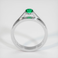 0.37 Ct. Emerald Ring, Platinum 950 3