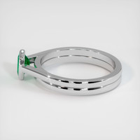 0.37 Ct. Emerald Ring, Platinum 950 4