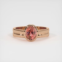 1.12 Ct. Sapphire Ring, 14K Rose Gold 1