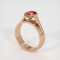 1.12 Ct. Sapphire Ring, 14K Rose Gold 2
