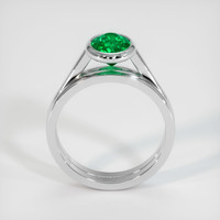 1.16 Ct. Emerald Ring, 18K White Gold 3