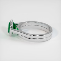 1.16 Ct. Emerald Ring, 18K White Gold 4