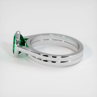 1.21 Ct. Emerald Ring, 18K White Gold 4