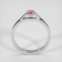 0.46 Ct. Pink Sapphire Ring, 18K White Gold 3