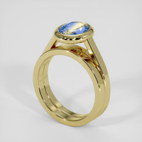 1.85 Ct. Bi Color / Parti Sapphire Ring, 10K Yellow Gold 2