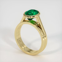 1.84 Ct. Emerald Ring, 18K Yellow Gold 2