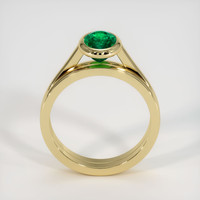 1.21 Ct. Emerald Ring, 18K Yellow Gold 3