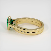 1.21 Ct. Emerald Ring, 18K Yellow Gold 4