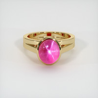 7.60 Ct. Ruby Ring, 18K Yellow Gold 1