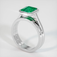 1.68 Ct. Emerald Ring, Platinum 950 2