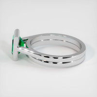 0.93 Ct. Emerald Ring, Platinum 950 4