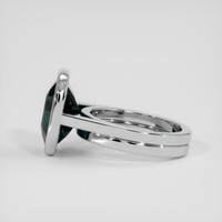 9.02 Ct. Bluish Green Sapphire Ring, Platinum 950 4