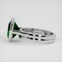 5.56 Ct. Green Tsavorite Garnet Ring, 14K White Gold 4