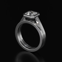 2.13 Ct. Sapphire Ring, 14K White Gold 2