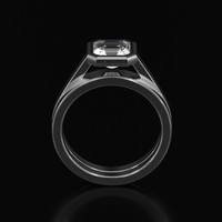2.13 Ct. Sapphire Ring, 14K White Gold 3