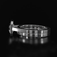 2.13 Ct. Sapphire Ring, 14K White Gold 4