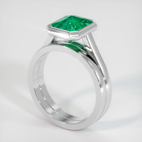 1.68 Ct. Emerald Ring, 18K White Gold 2