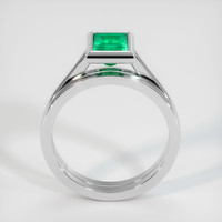 0.93 Ct. Emerald Ring, 18K White Gold 3