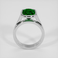 5.56 Ct. Green Tsavorite Garnet Ring, 18K White Gold 3