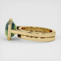 4.86 Ct. Bi Color Sapphire Ring, 14K Yellow Gold 4
