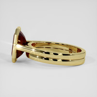 2.45 Ct. Red Garnet Ring, 14K Yellow Gold 4