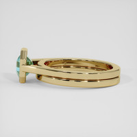 2.02 Ct. Greenish Blue Sapphire Ring, 14K Yellow Gold 4
