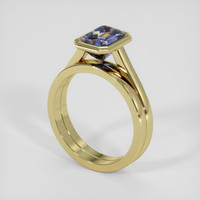 2.30 Ct. Bi Color Sapphire Ring, 14K Yellow Gold 2
