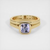 1.34 Ct. Purple Sapphire Ring, 14K Yellow Gold 1
