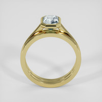 2.03 Ct. Bluish Green Sapphire Ring, 14K Yellow Gold 3