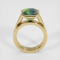 4.86 Ct. Bi Color Sapphire Ring, 18K Yellow Gold 3