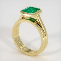 1.68 Ct. Emerald Ring, 18K Yellow Gold 2
