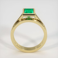 0.93 Ct. Emerald Ring, 18K Yellow Gold 3