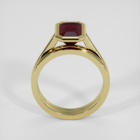 2.45 Ct. Red Garnet Ring, 18K Yellow Gold 3