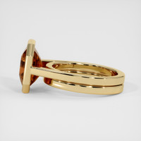 5.02 Ct. Orangish Brown Sapphire Ring, 18K Yellow Gold 4