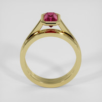 1.89 Ct. Reddish Pink Sapphire Ring, 18K Yellow Gold 3
