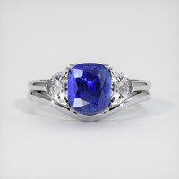 2.96 Ct. Blue Sapphire Ring, Platinum 950 1