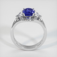 2.96 Ct. Blue Sapphire Ring, Platinum 950 3