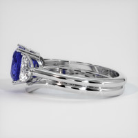 2.96 Ct. Blue Sapphire Ring, Platinum 950 4