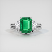 2.87 Ct. Emerald Ring, Platinum 950 1